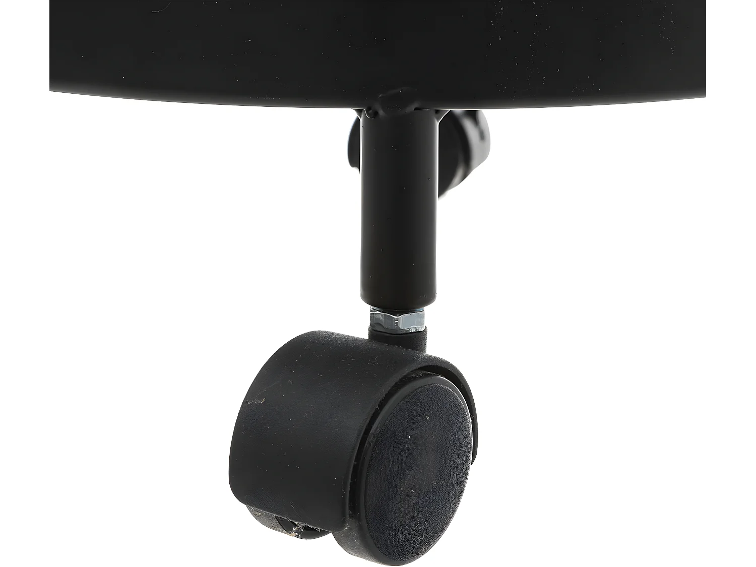 Resserre de cuisine 4 Paniers rotatifs sur roues en Métal Noir H 76 cm