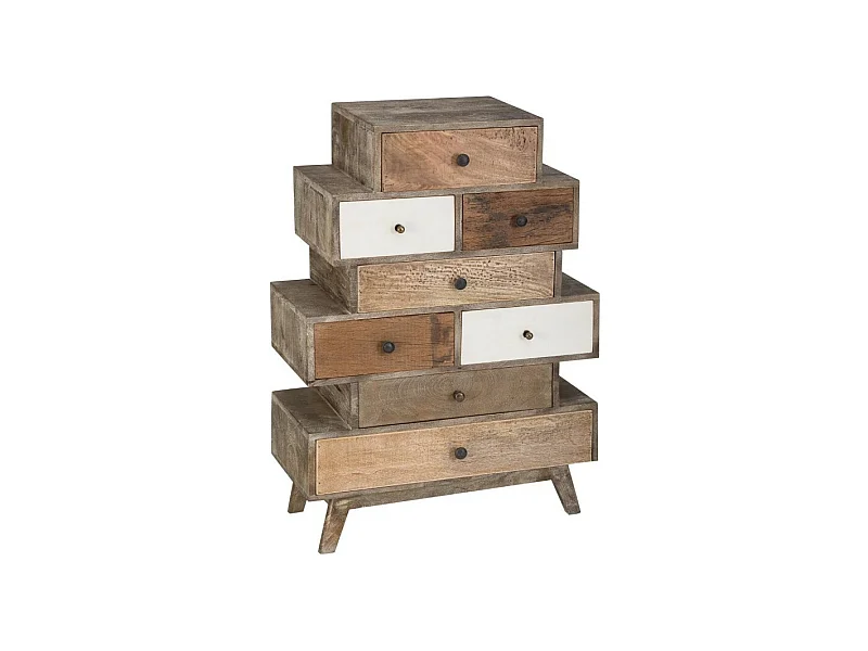 Commode Design 8 Tiroirs  "Koval" 107cm Naturel