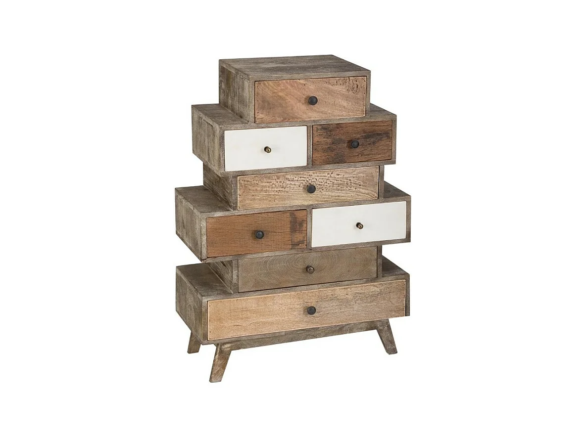 Commode Design 8 Tiroirs  "Koval" 107cm Naturel