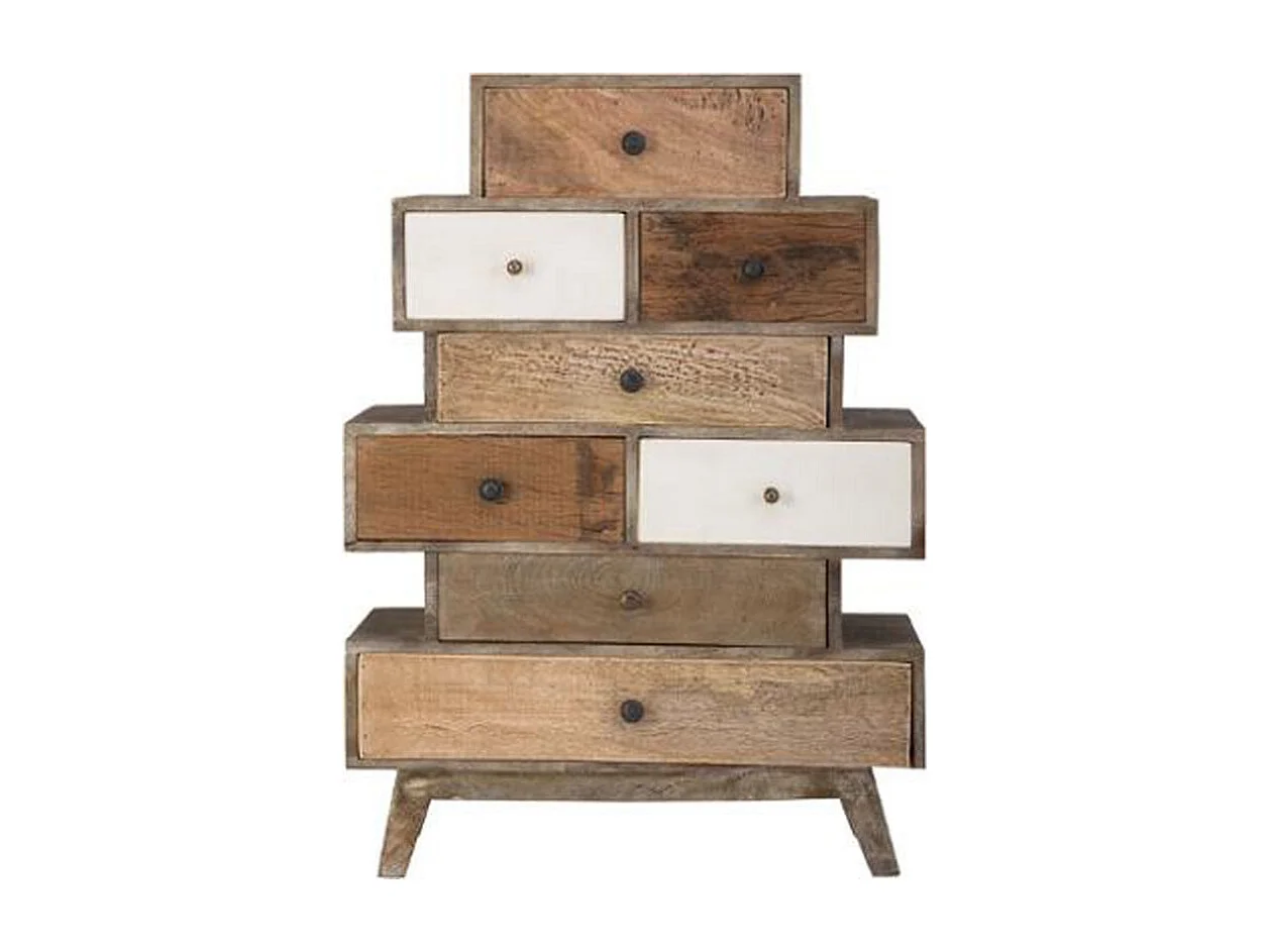 Commode Design 8 Tiroirs  "Koval" 107cm Naturel