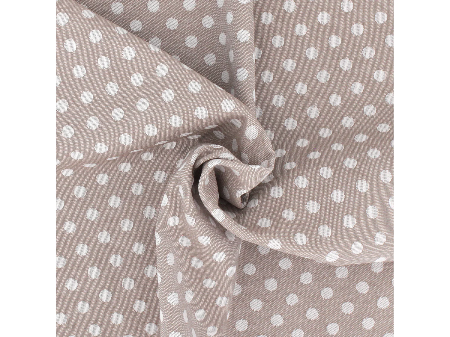 Lot de 2 torchons de cuisine toile 50x70 cm DOTS marron