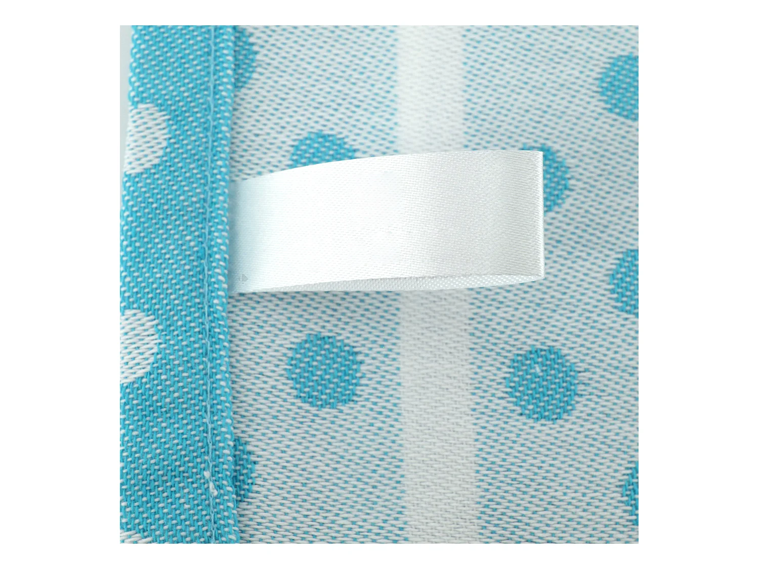 Lot de 2 torchons de cuisine toile 50x70 cm DOTS bleu