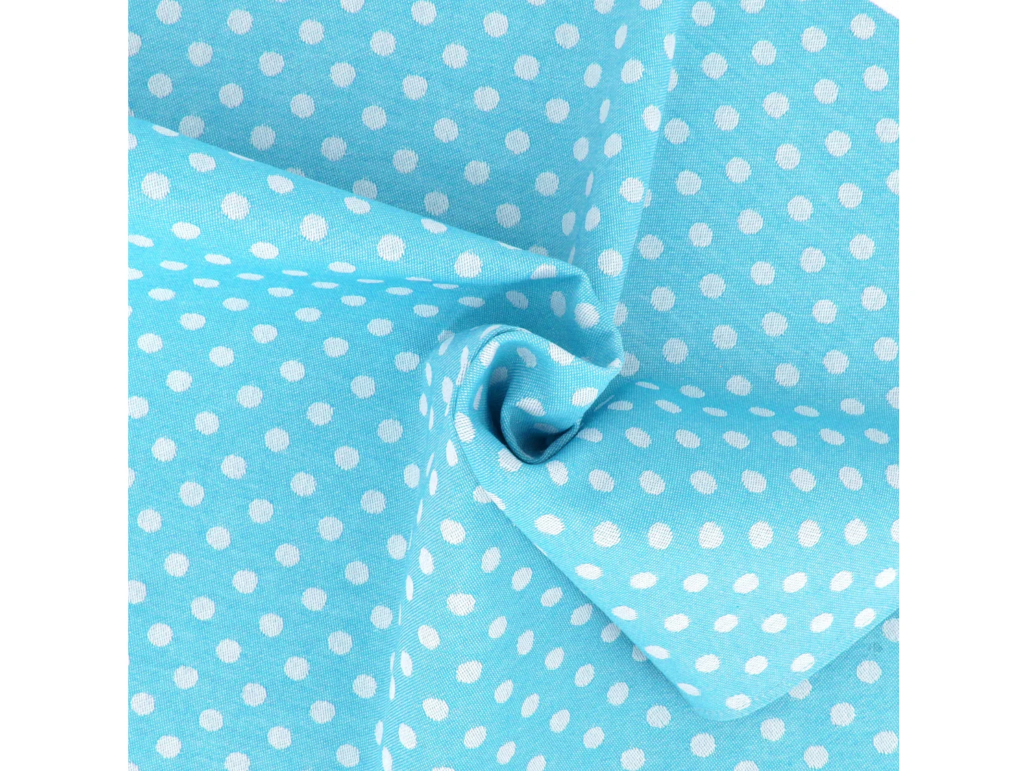 Lot de 2 torchons de cuisine toile 50x70 cm DOTS bleu