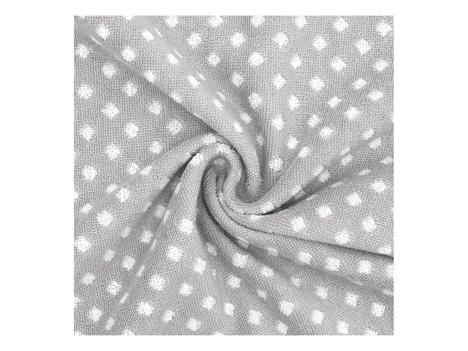 Lot de 2 torchons de cuisine toile 50x70 cm DOTS gris