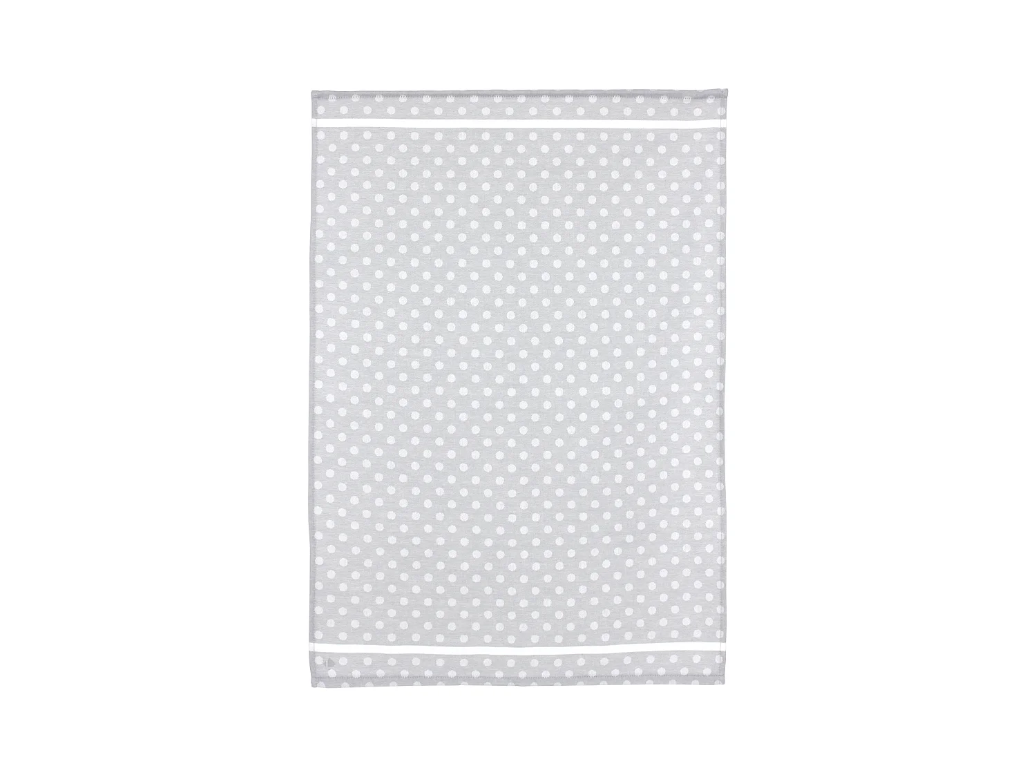 Lot de 2 torchons de cuisine toile 50x70 cm DOTS gris
