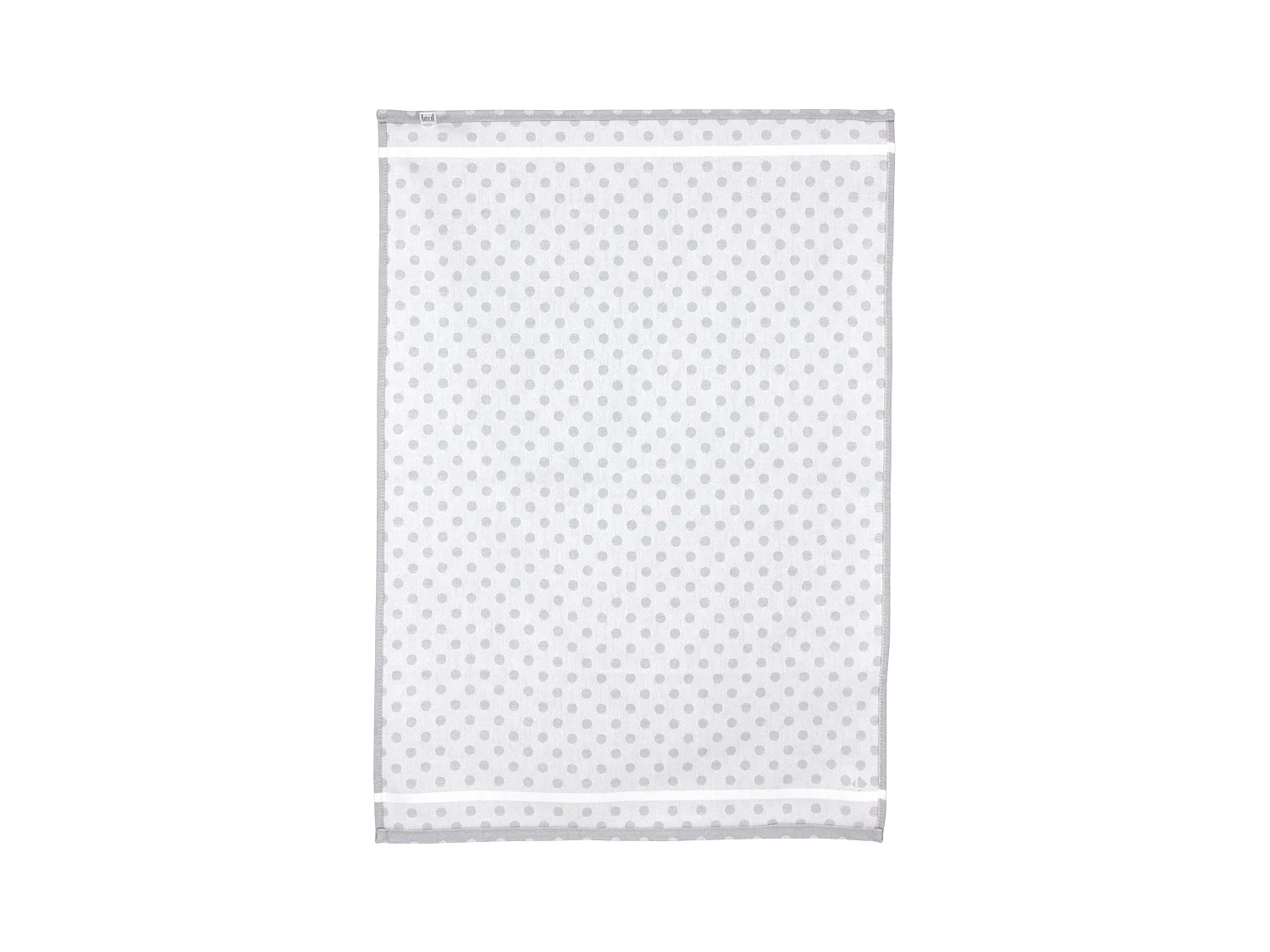 Lot de 2 torchons de cuisine toile 50x70 cm DOTS gris