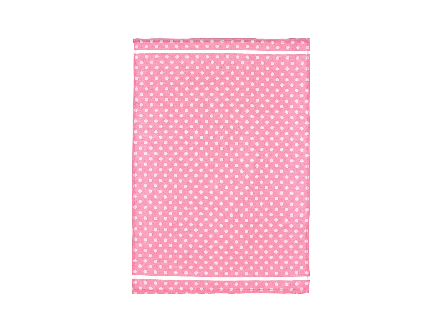 Lot de 2 torchons de cuisine toile 50x70 cm DOTS rose