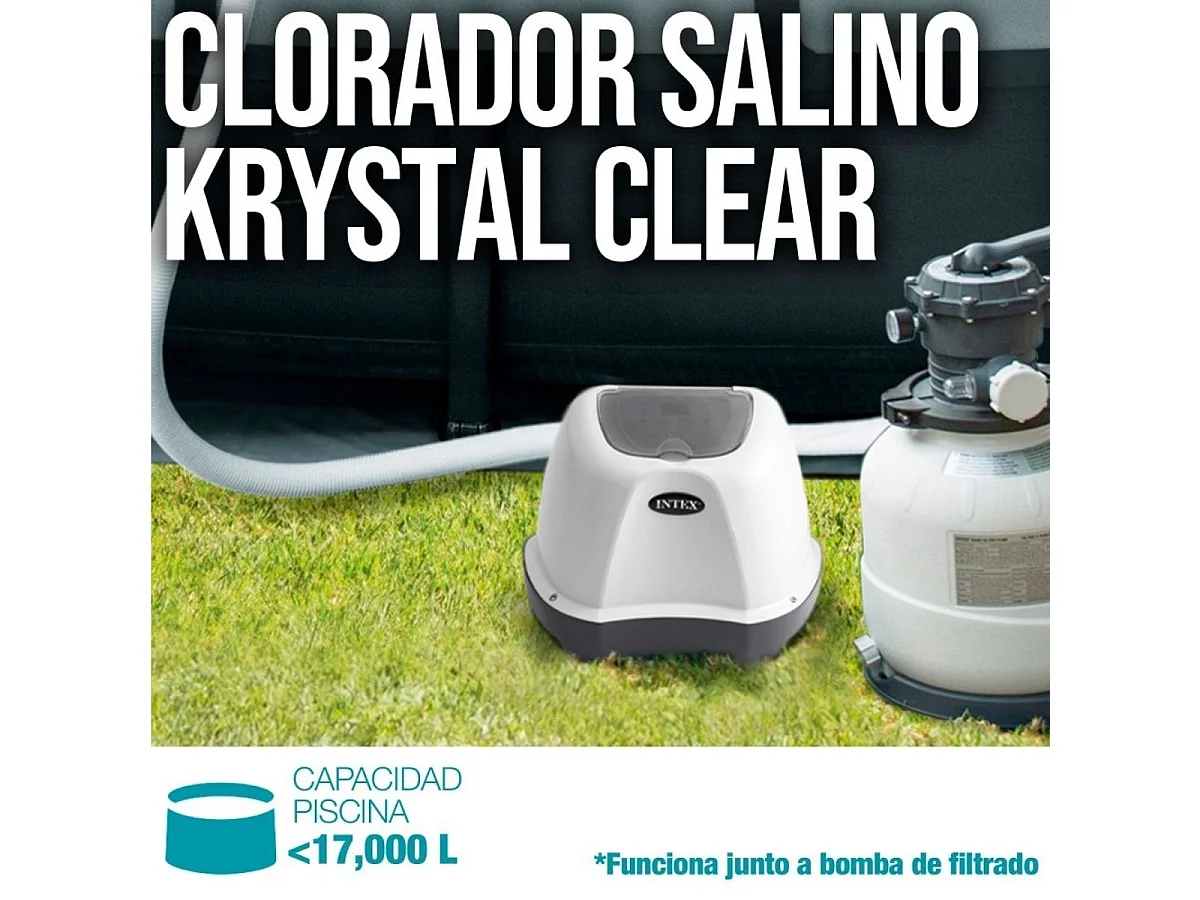 Stérilisateur au sel XS pour piscine jusqu'à 17m3 Intex