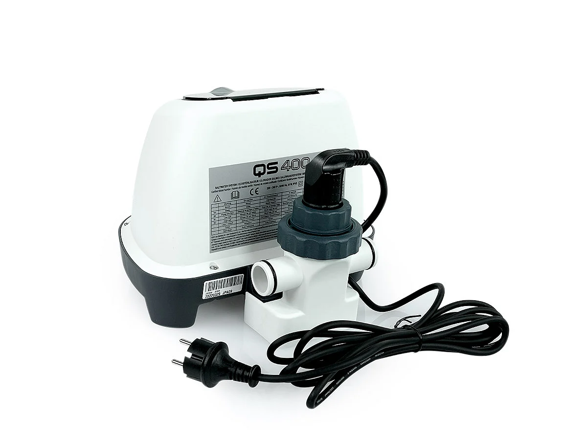 Clorador salino Intex Saltwater System QS400 4g/h para piscinas de hasta 17000L blanco