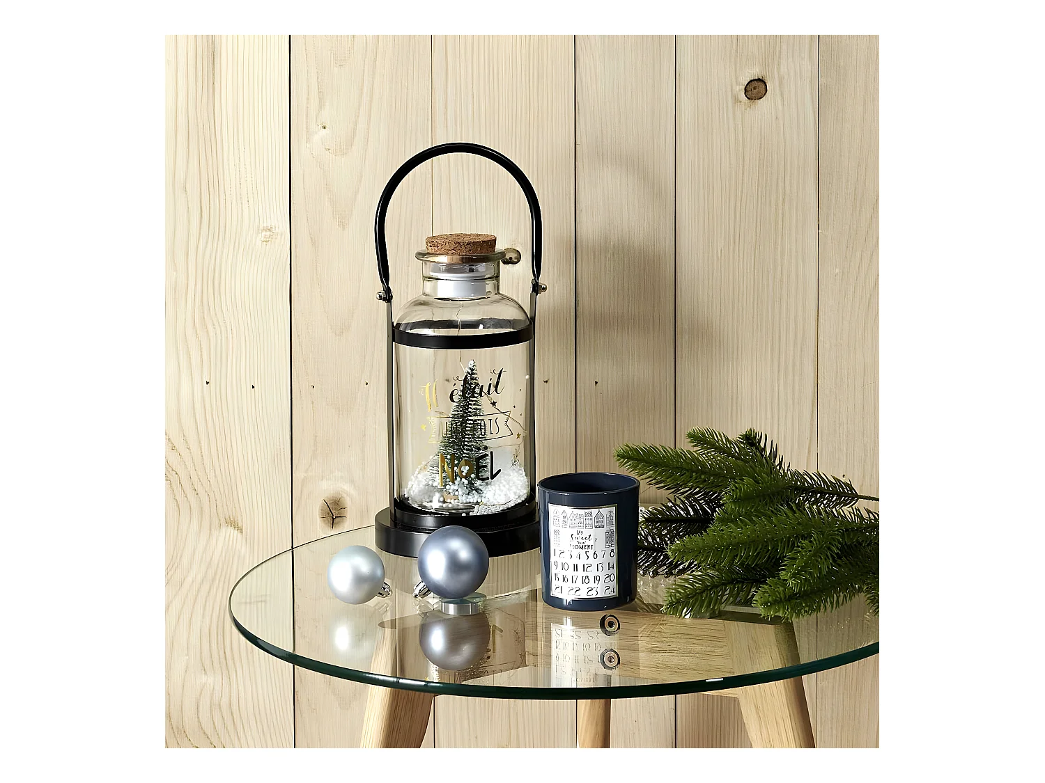 GLASS - Lot de 2 Tables Gigognes Rondes Verre Trempé