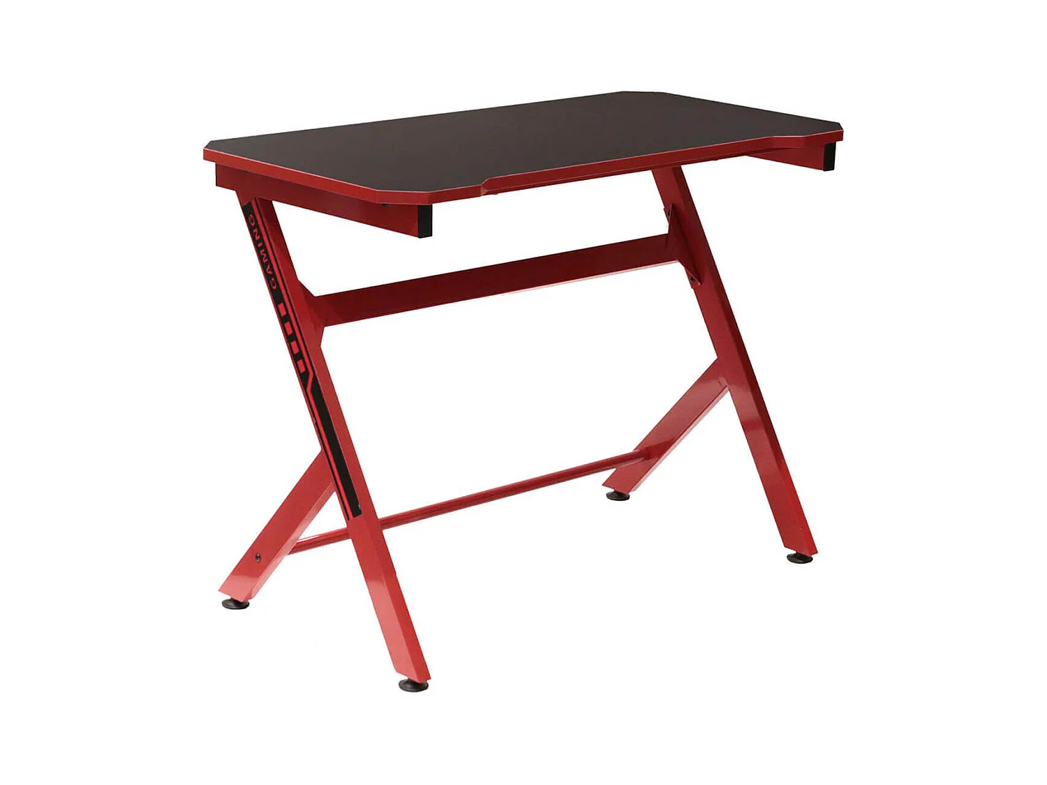 GAMING - Bureau Métallique Noir et Rouge