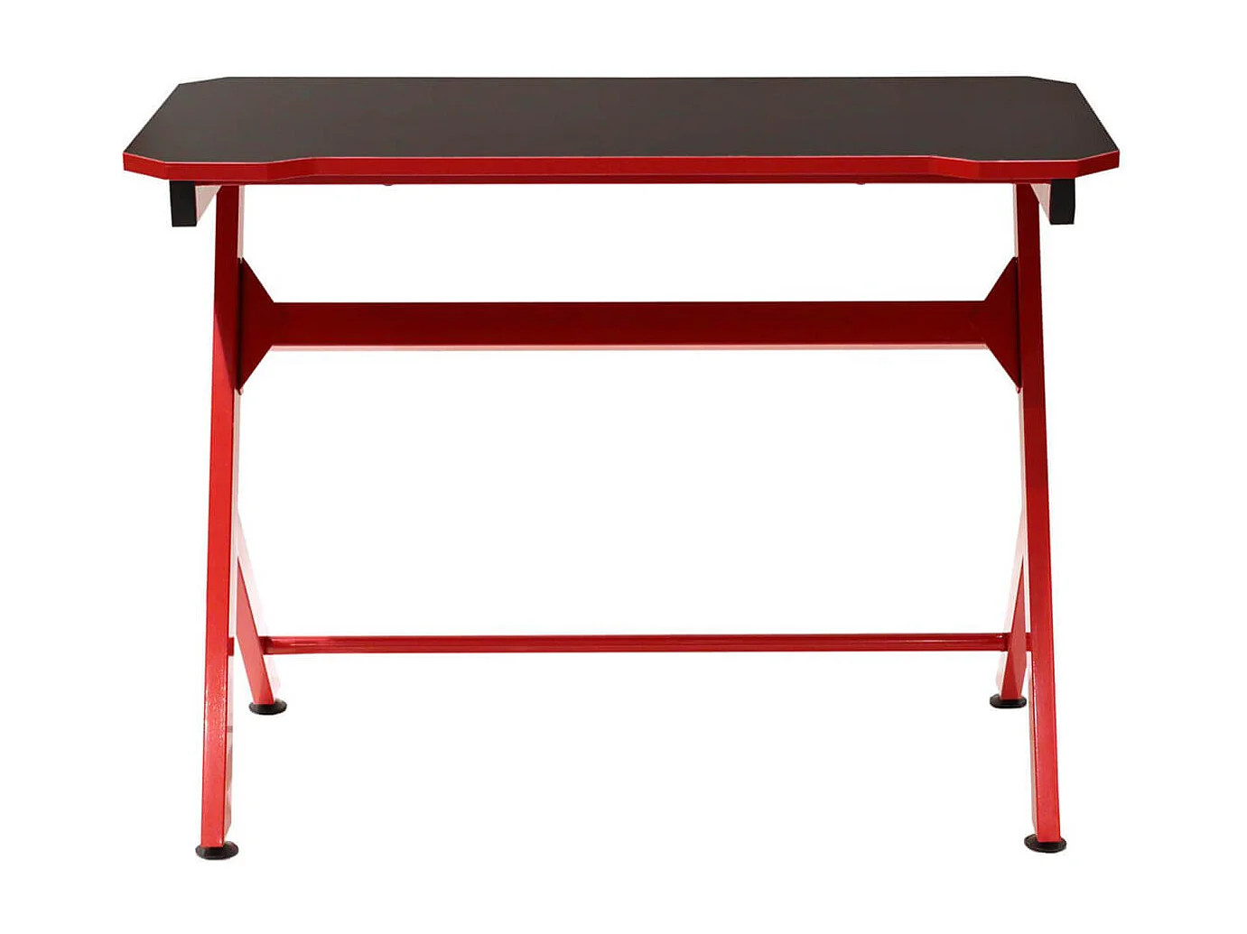 GAMING - Bureau Métallique Noir et Rouge