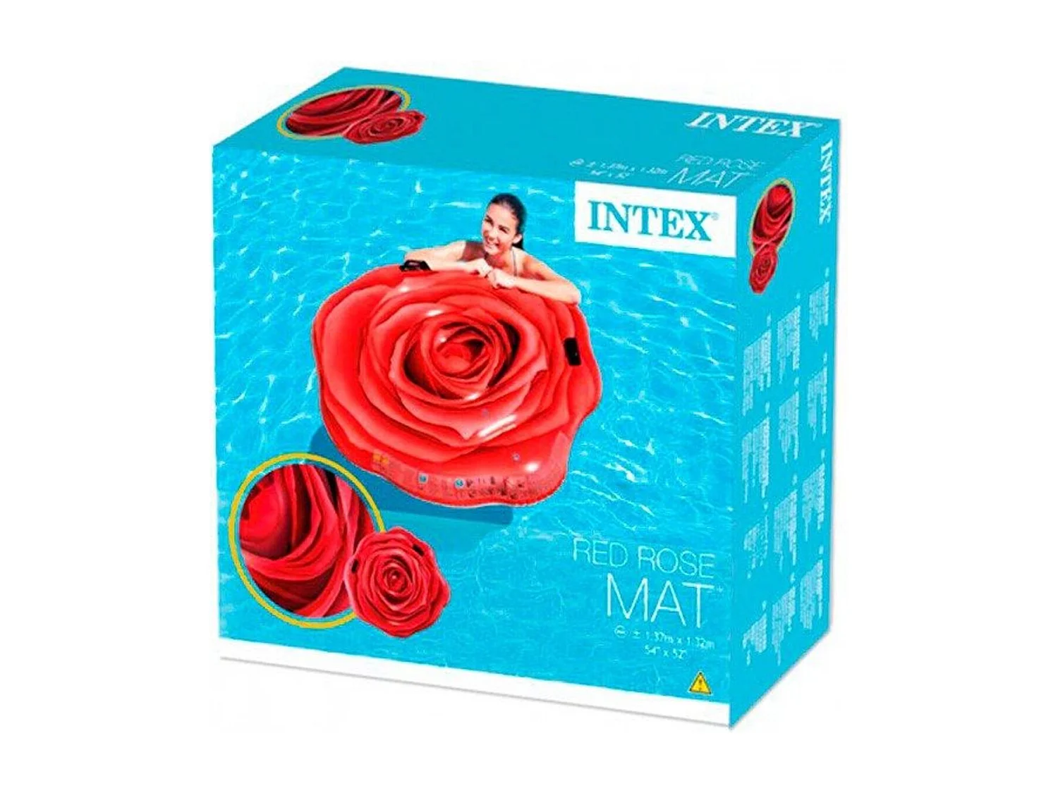 Matelas Gonflable "Rose" 137cm Rouge