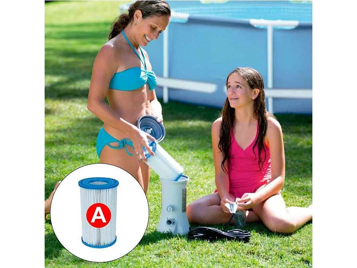 Cartucho de filtración Tipo A para piscinas Intex - Finesse de filtración de 20 micrones