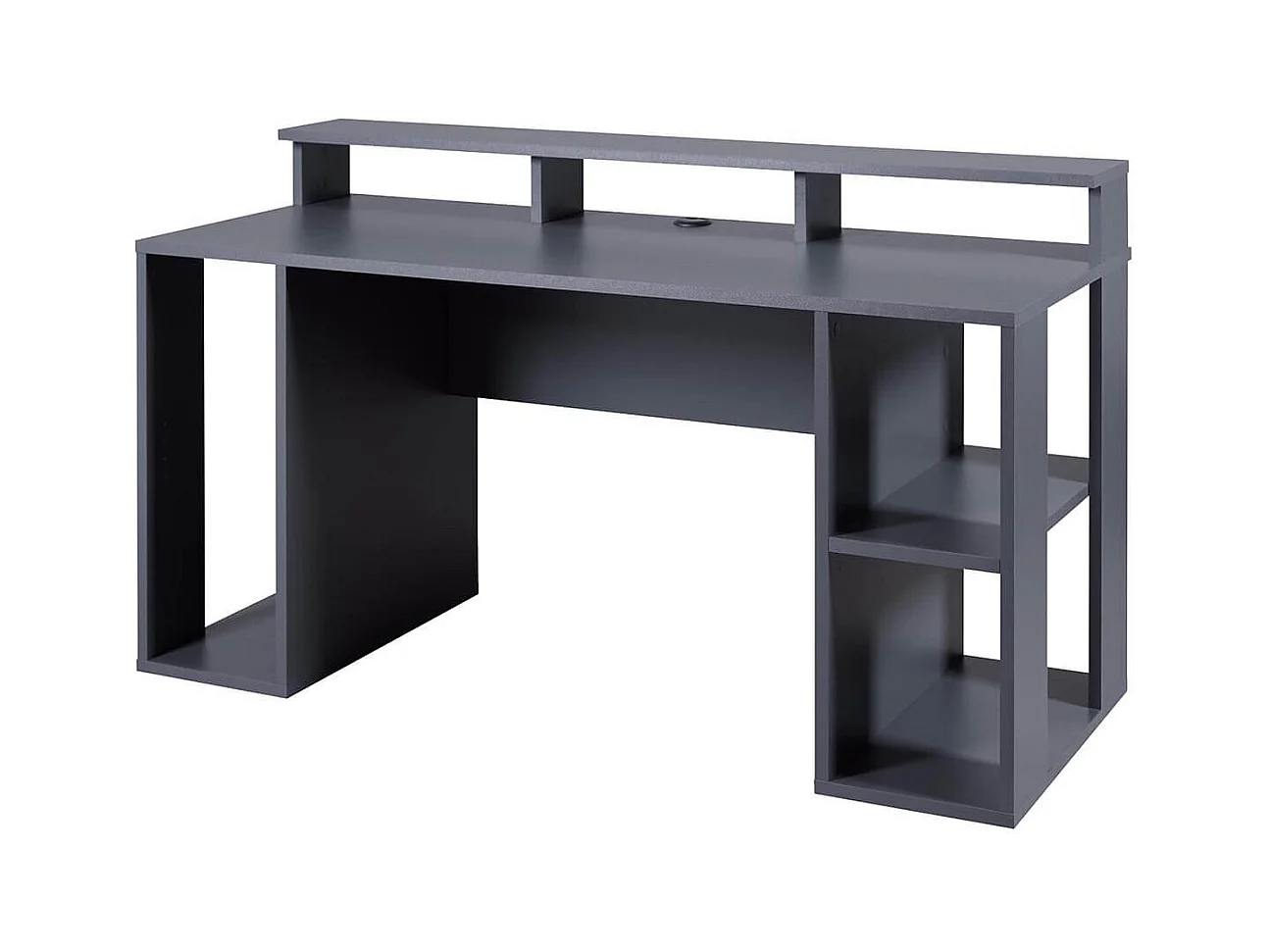 MARIO - Bureau Gamer Multi-Rangement Anthracite
