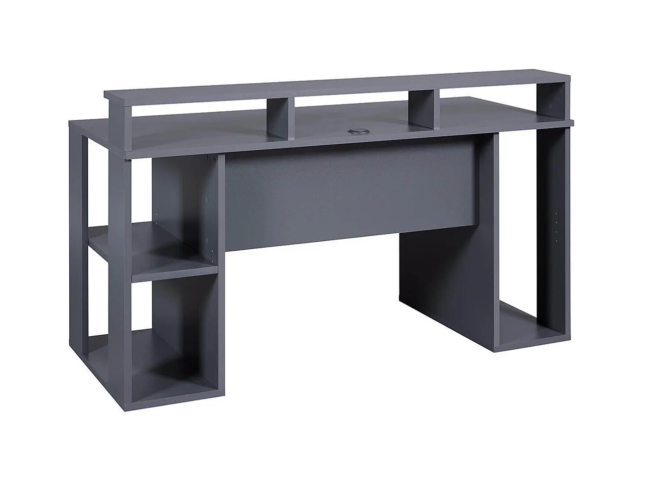 MARIO - Bureau Gamer Multi-Rangement Anthracite