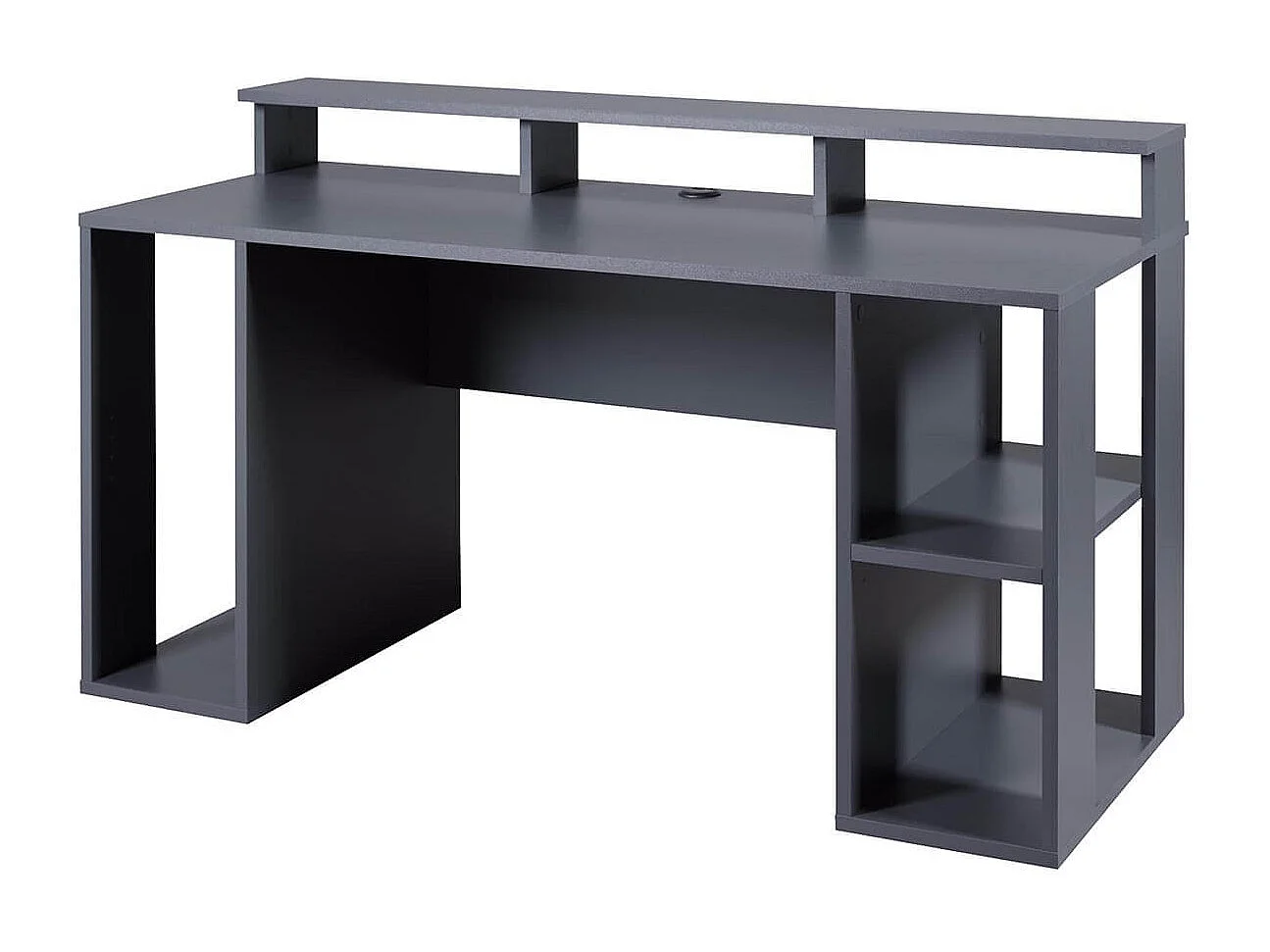 MARIO - Bureau Gamer Multi-Rangement Anthracite