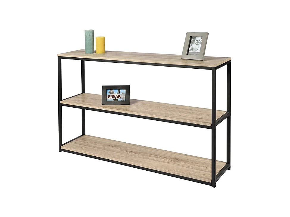 Bibliothèque basse 3 étagères Loft