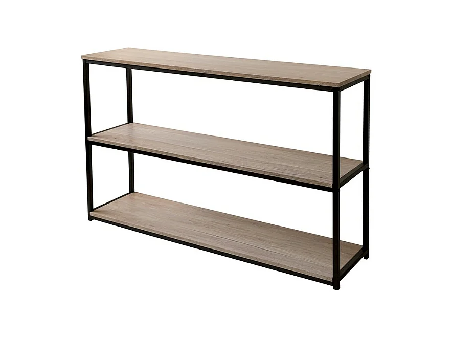 Bibliothèque basse 3 étagères Loft