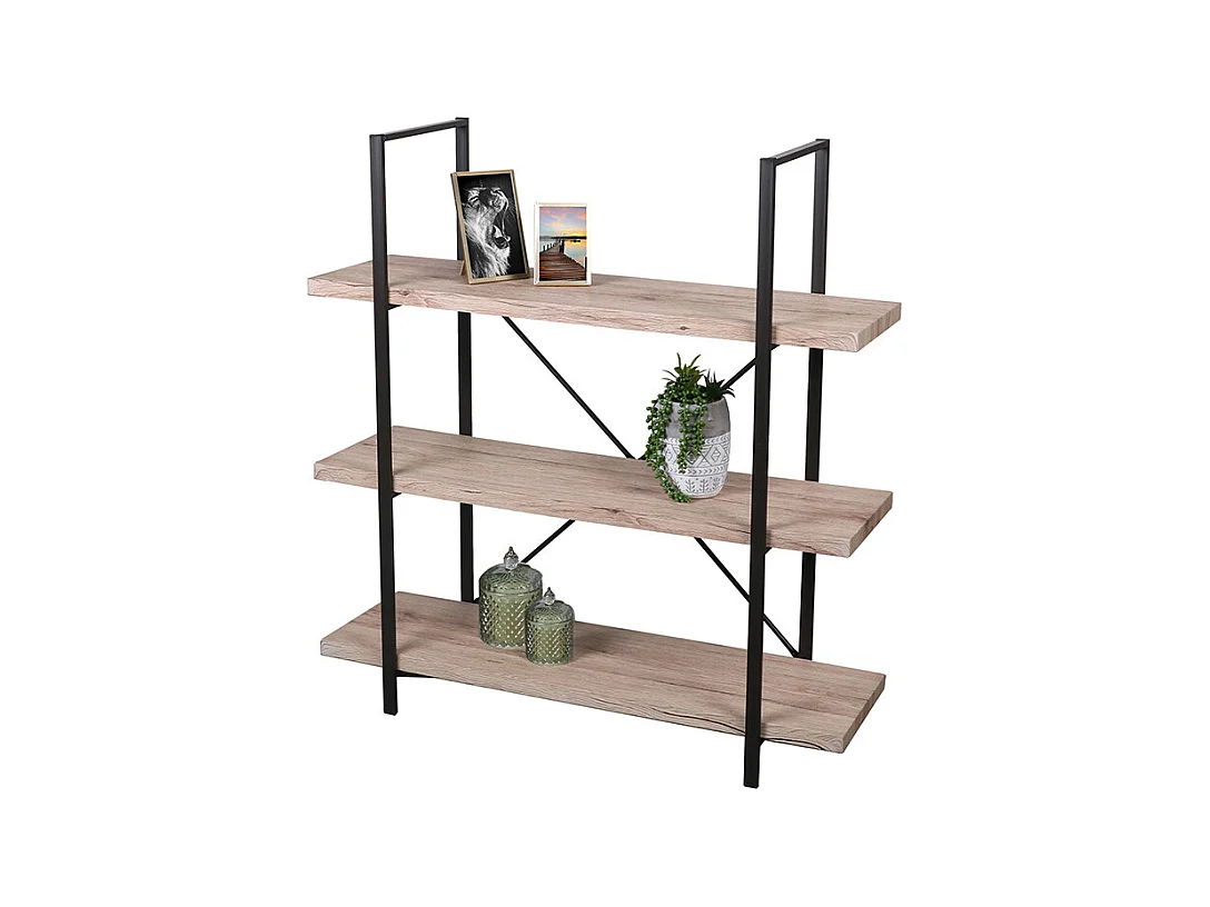 Bibliothèque 3 étagères Chicago