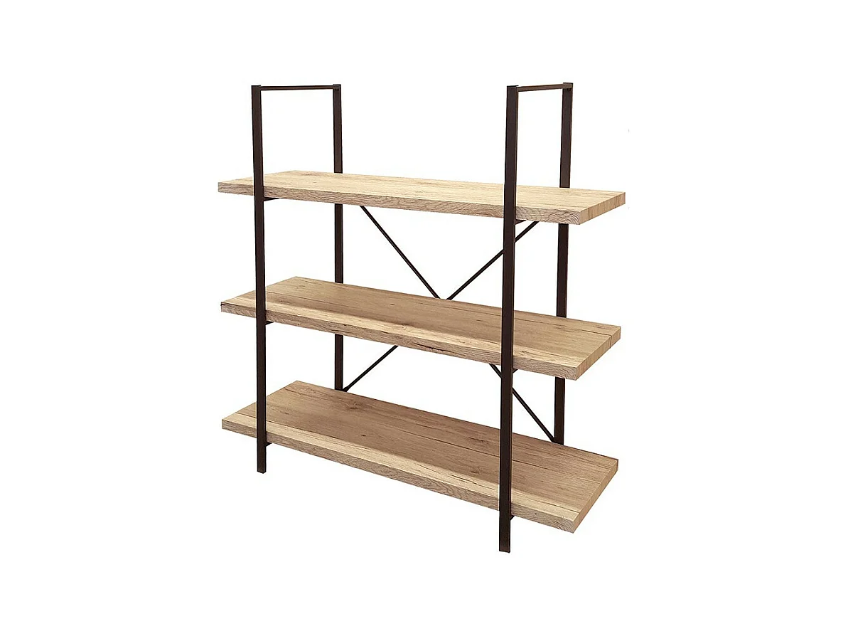 Bibliothèque 3 étagères Chicago