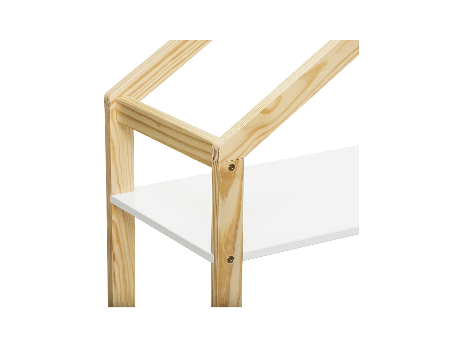 Bücherregal Holz weiß 120.5x60x30cm