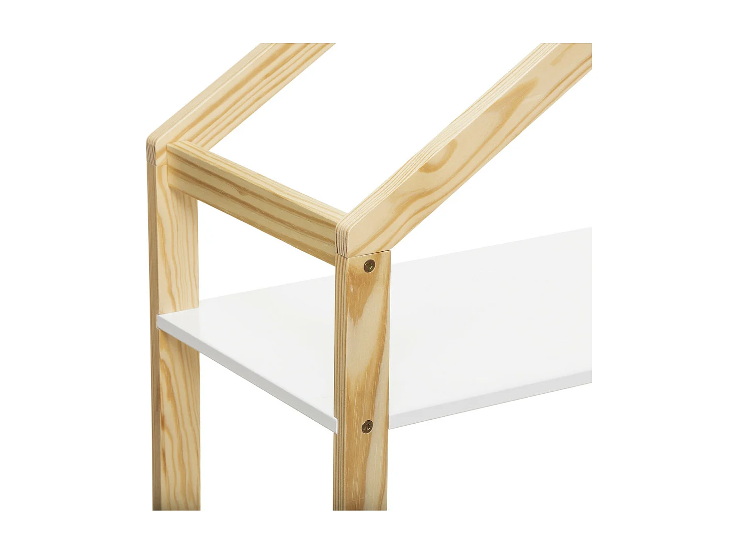 Bücherregal Holz weiß 120.5x60x30cm