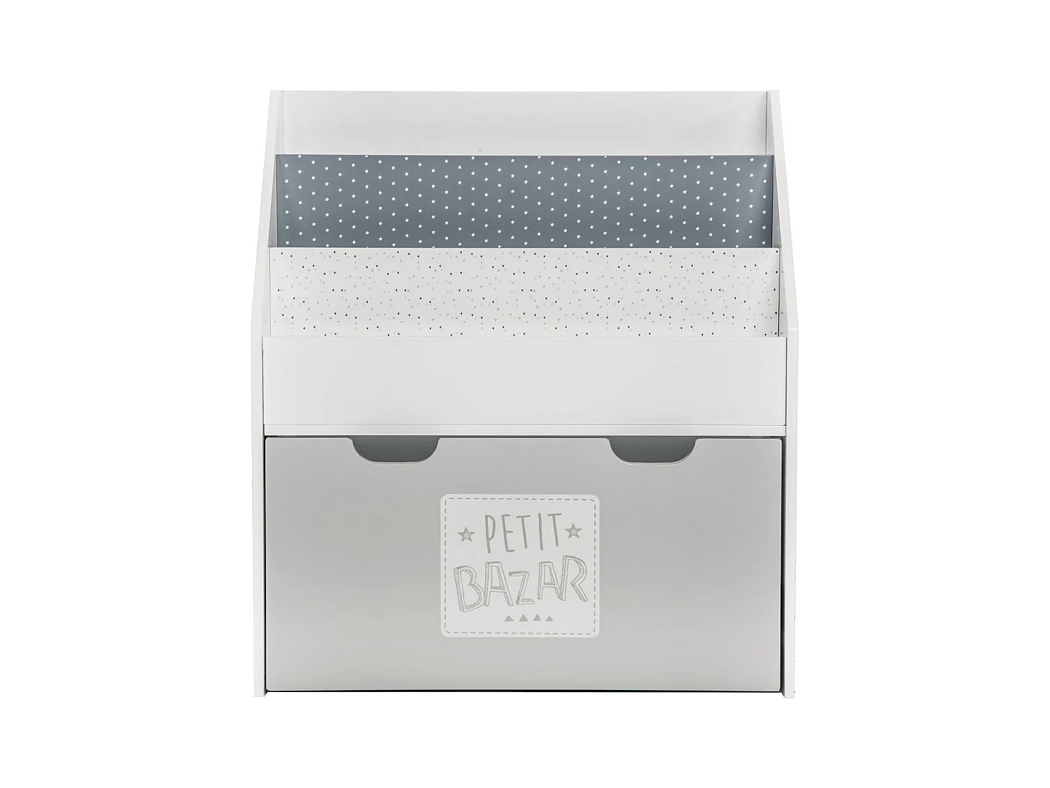 Bücherregal grau 62,5x70x30cm