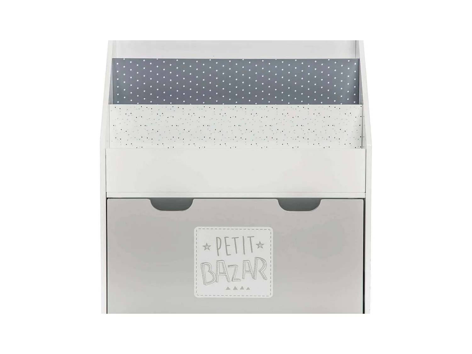 Bücherregal grau 62,5x70x30cm