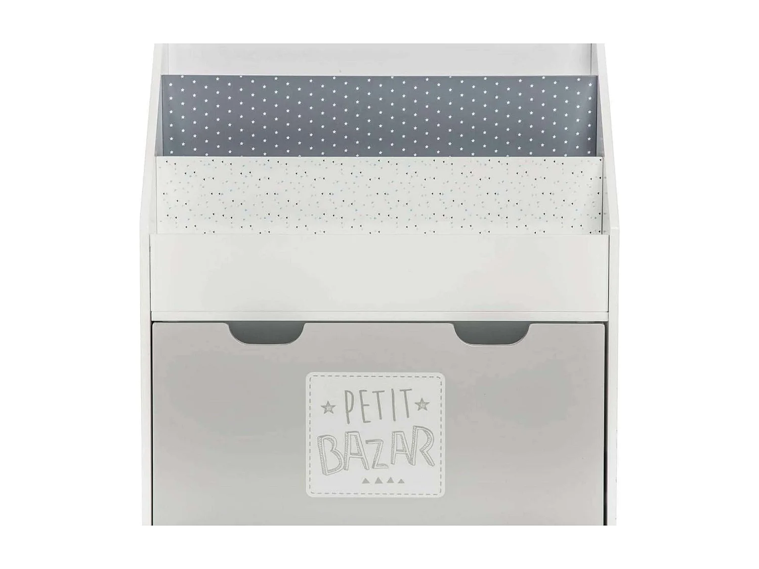 Bücherregal grau 62,5x70x30cm