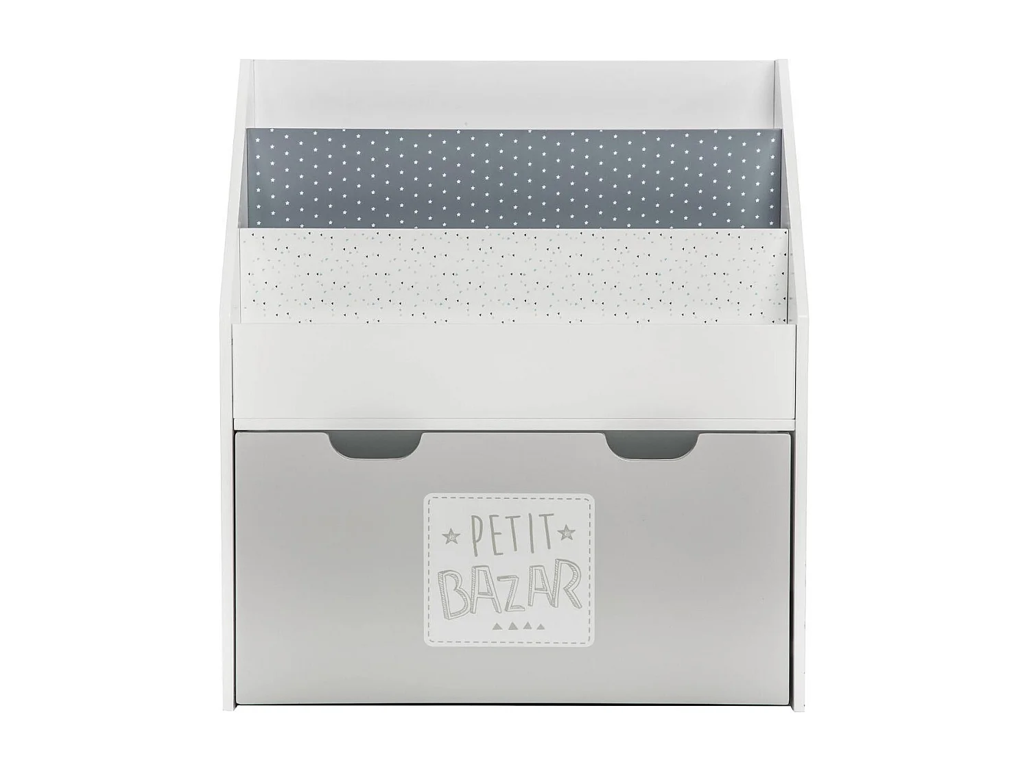 Biblioteca mdf gris 62,5x70x30cm