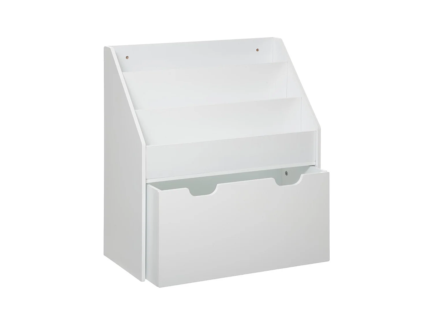 Bücherregal weiß 62,5x70x30cm