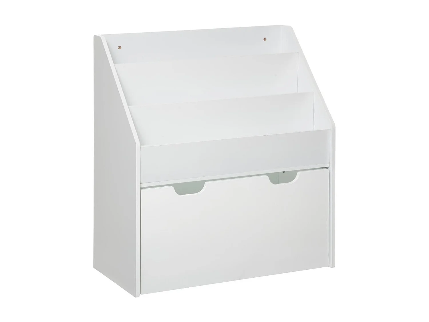 Bücherregal weiß 62,5x70x30cm