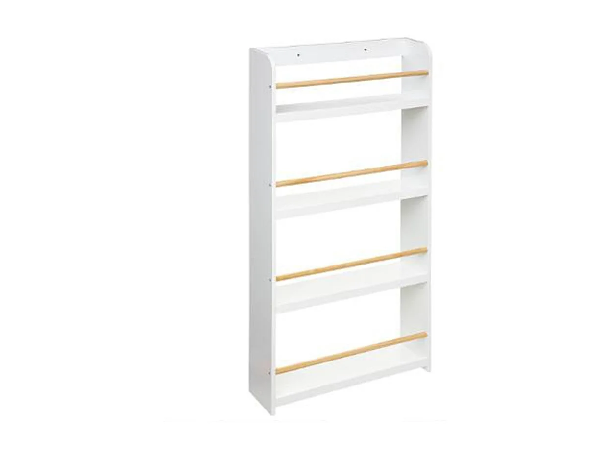 Bücherregal MDF weiß 118x55x15cm