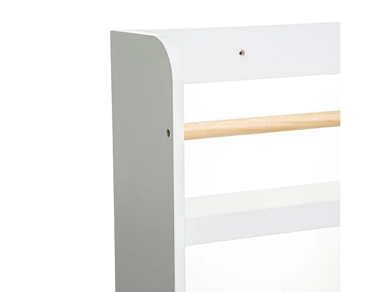 Bücherregal MDF weiß 118x55x15cm