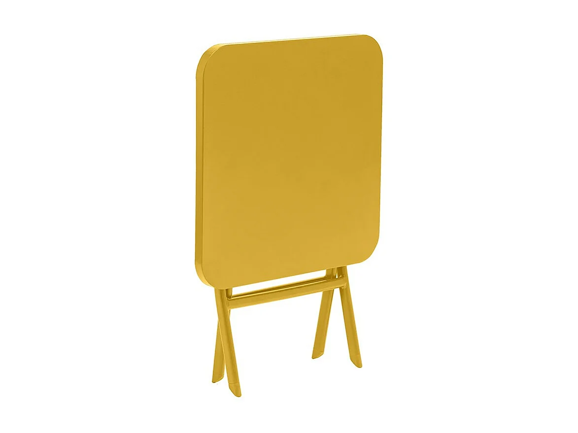 Table d'appoint pliante 40x40 Greensboro moutarde Hespéride