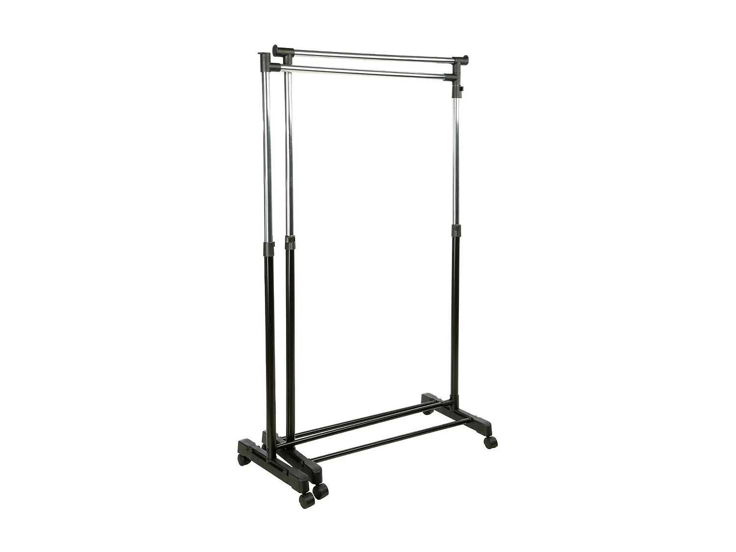 Double Portant à Vêtements "Pivotant" 174cm Noir