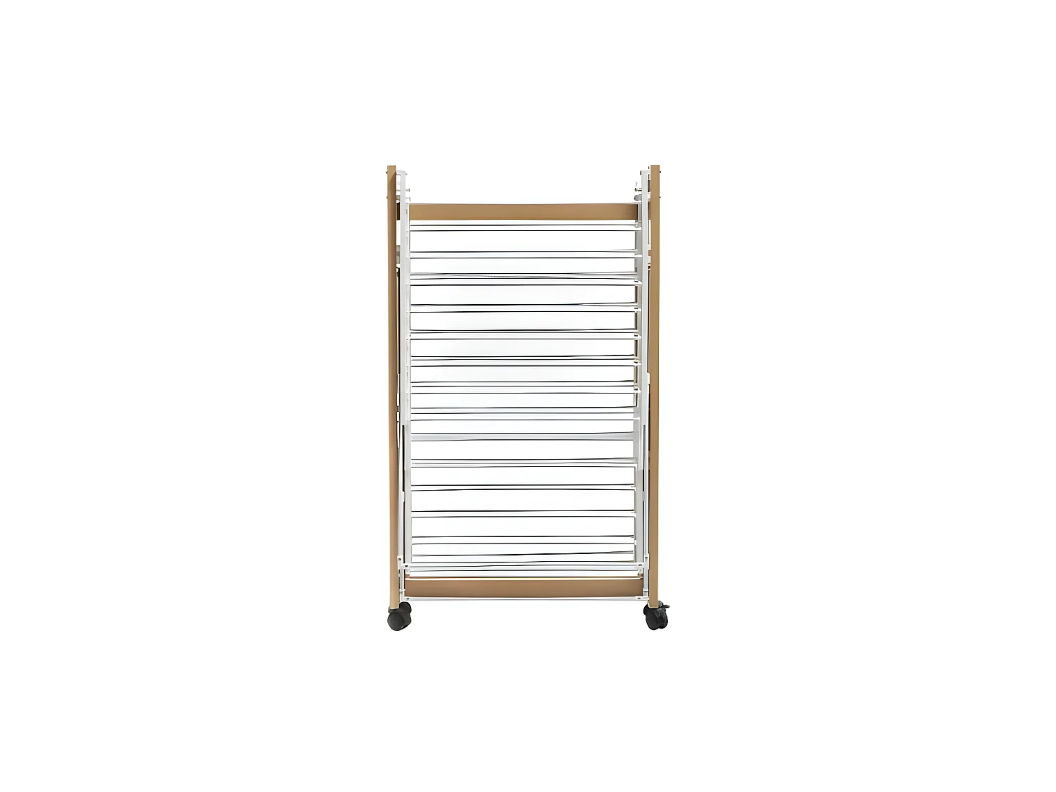 Étendoir à Linge "4 Roulettes" 27m Naturel