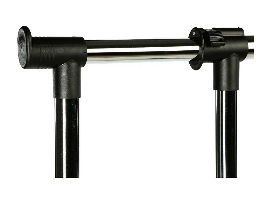 Double Portant à Vêtements "Modulable" 168cm Noir