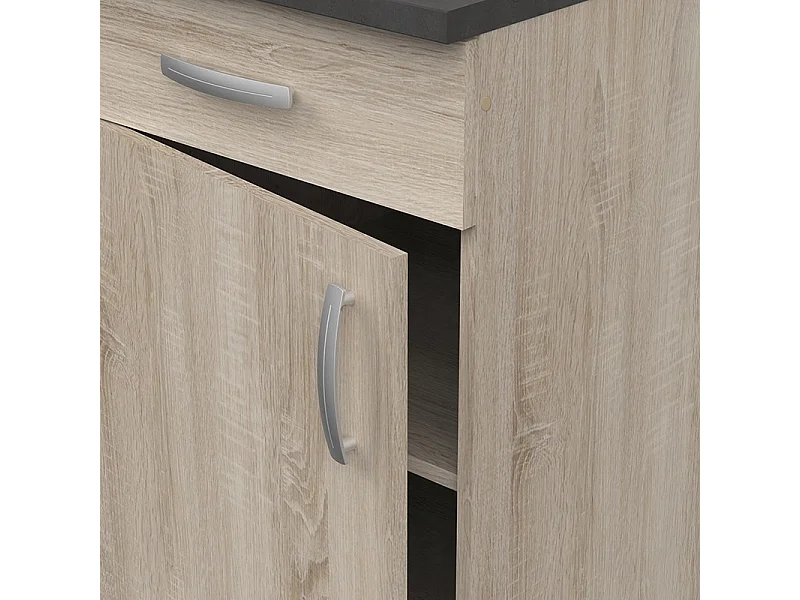 Meuble de cuisine bas 1 porte 1 tiroir 50 cm Paprika