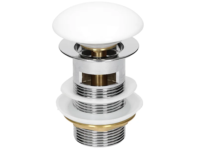 Piletta per lavabo con troppopieno e valvola di scarico pop-up ML-DESIGN