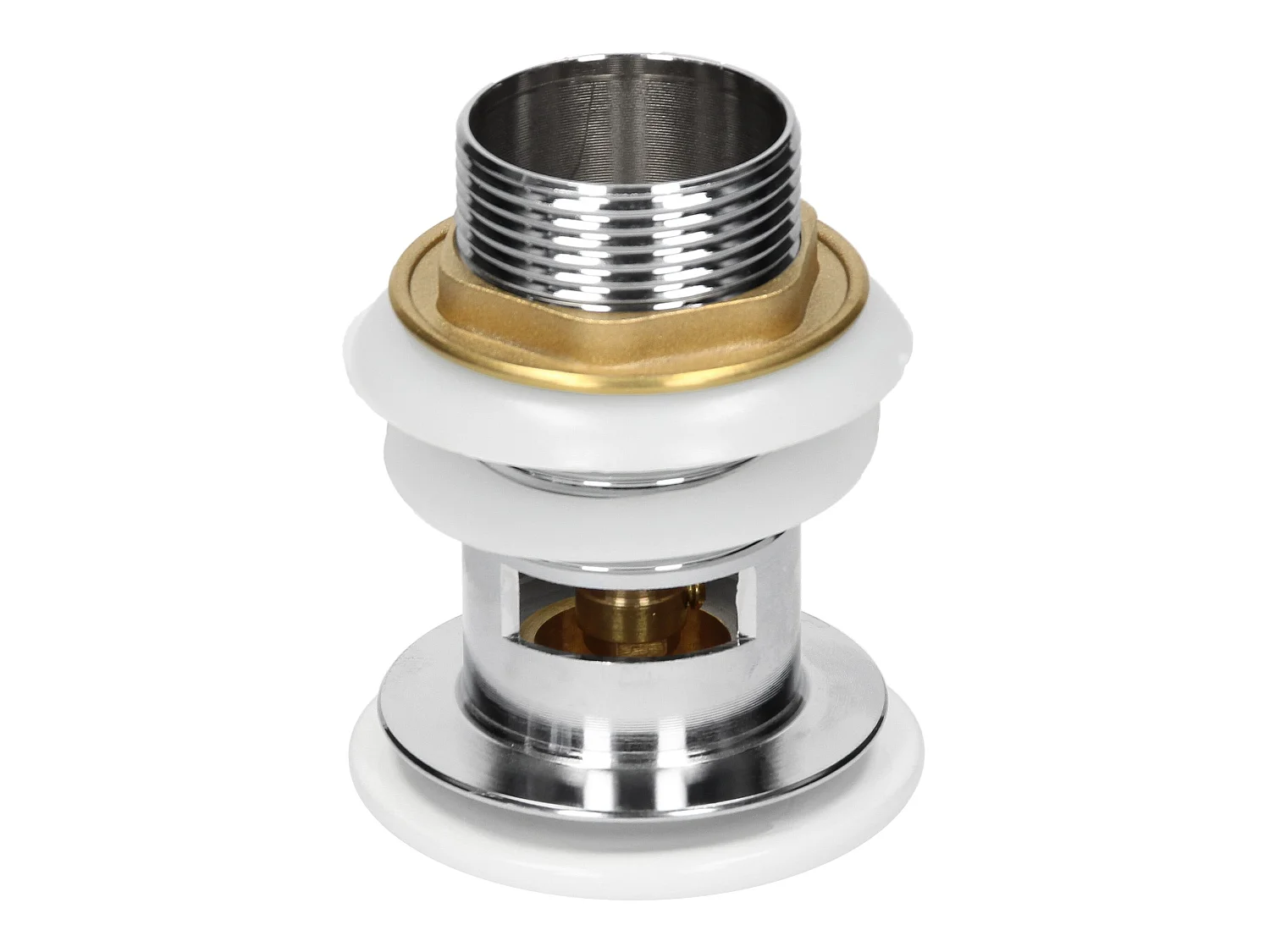 Piletta per lavabo con troppopieno e valvola di scarico pop-up ML-DESIGN