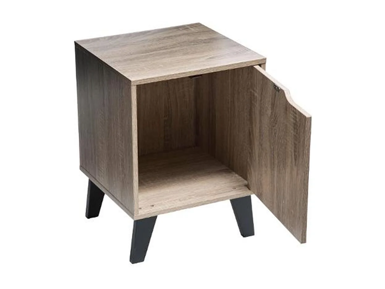 Table de Chevet "4 Pieds" 47cm Naturel