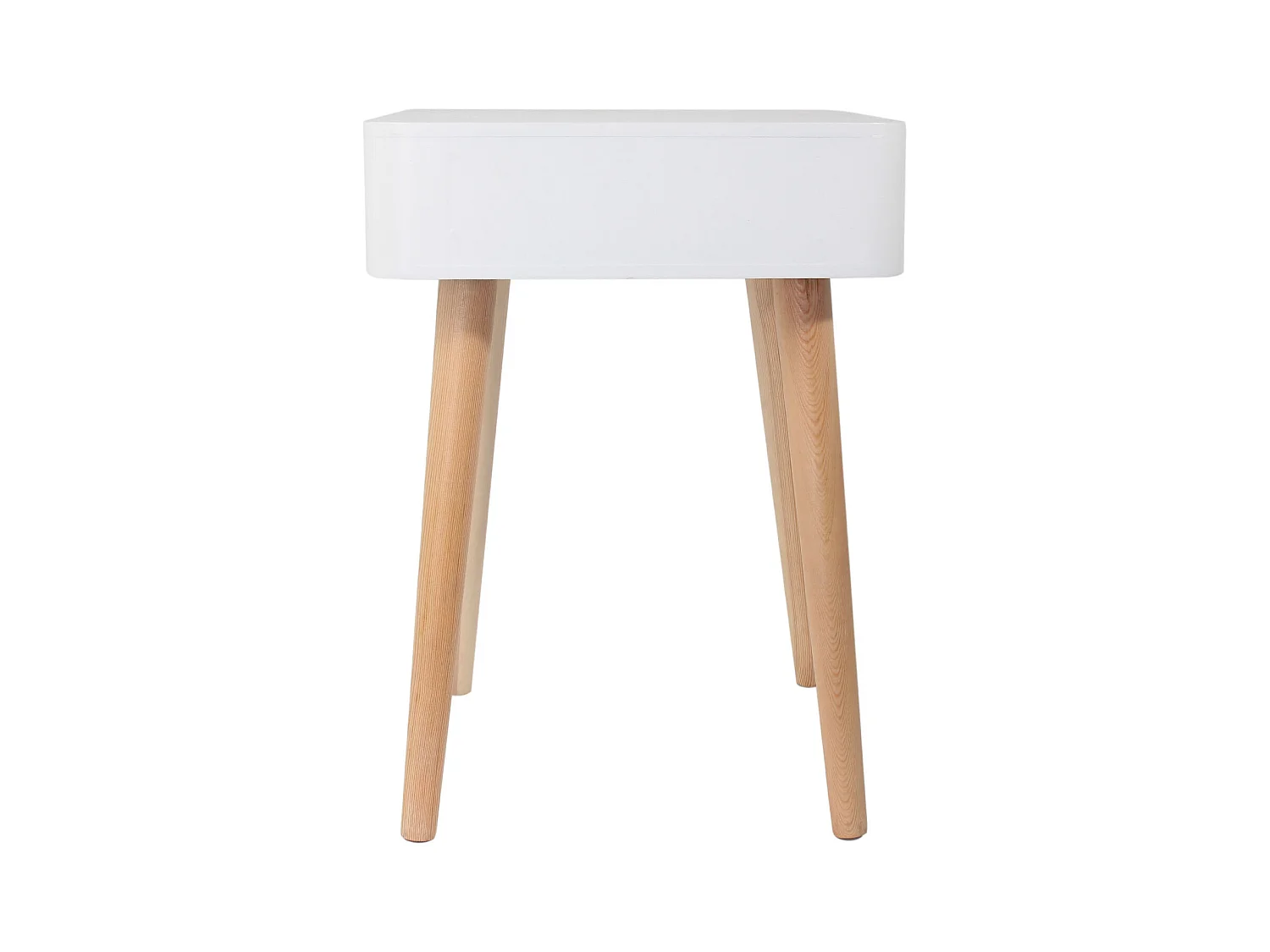 Chevet Blanc 1 Tiroir En Bois Blanc