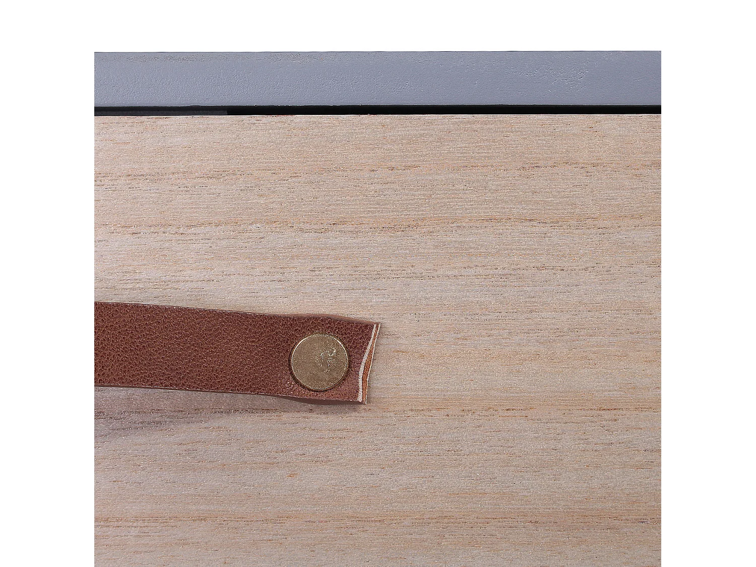 Chevet Gris 1 Tiroir En Bois Gris