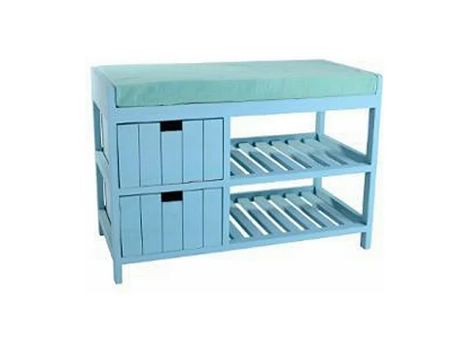 Banc 2 Tiroirs "Seuni" Bleu
