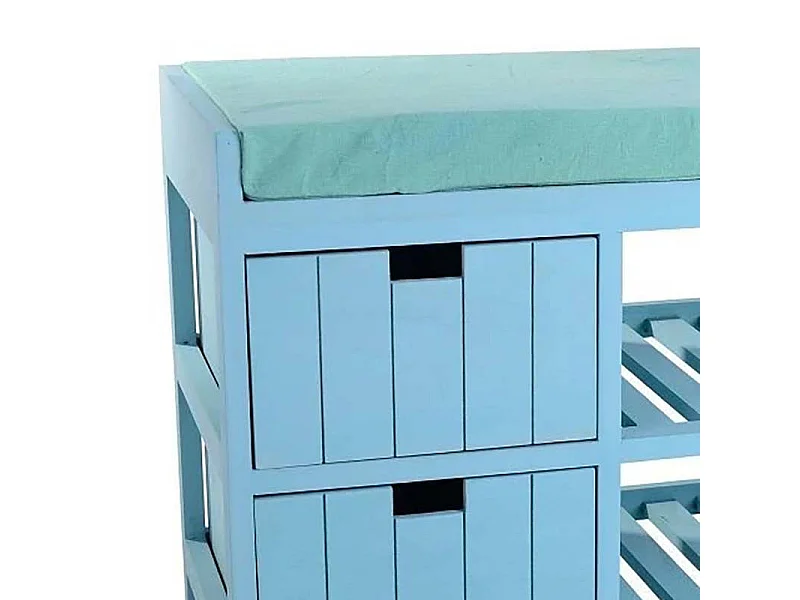 Banc 2 Tiroirs "Seuni" Bleu