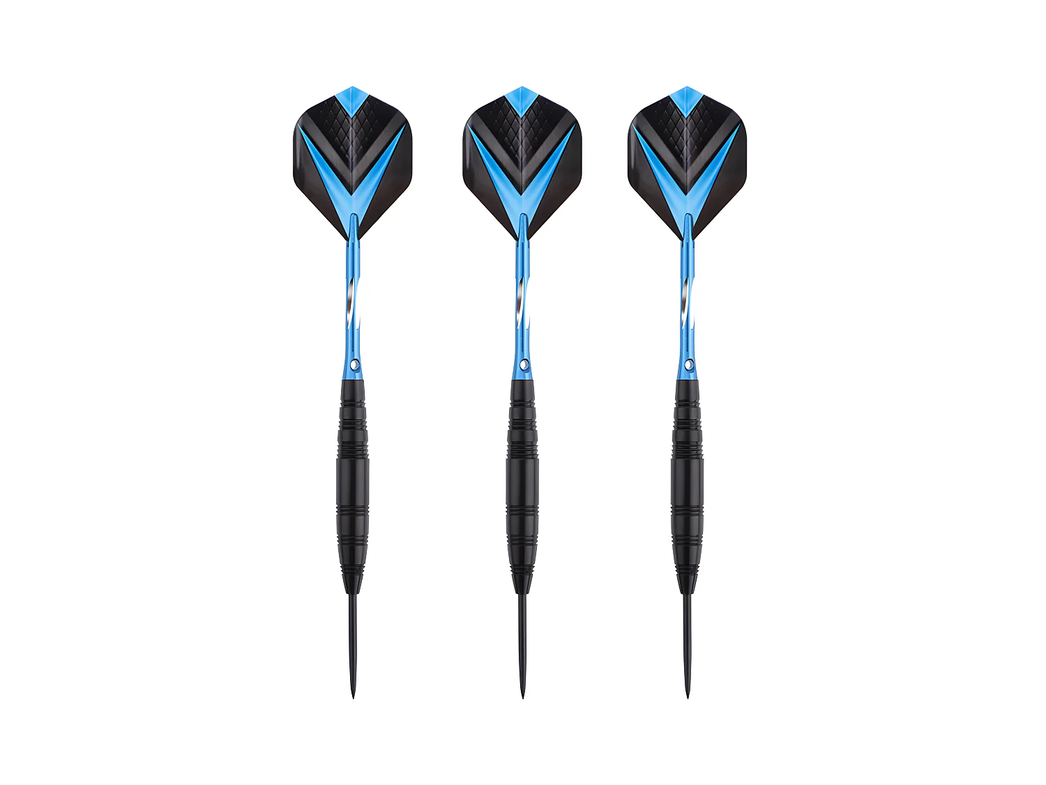 Jeu de 3 fléchettes pro pointe acier 23g Cupra bleu - Bleu