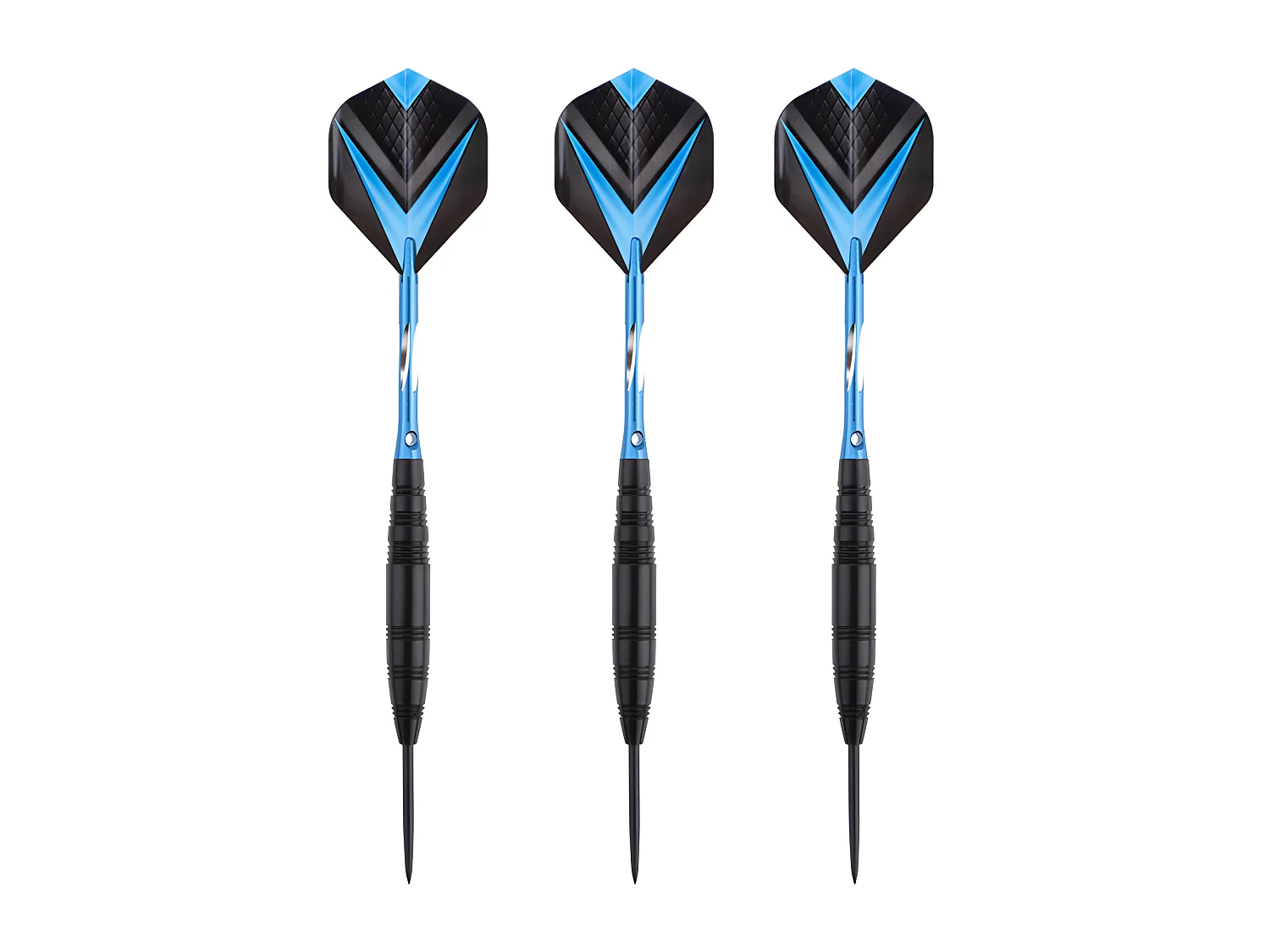 Jeu de 3 fléchettes pro pointe acier 23g Cupra bleu - Bleu