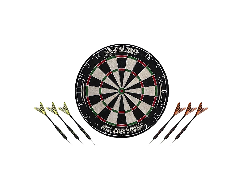 Cible de fléchettes traditionnelle D45cm - Noir